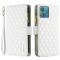  Motorola Edge 40 Neo 5G Fodral Multifunktionell Diamond Vit