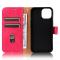  iPhone 15 Fodral Skin Touch Läder Rosa