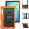  Galaxy Tab S10 FE Plus Skal 360 Shockproof Hybrid Kickstand Orange