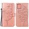 iPhone 13 Pro - Butterfly Tryck Läder Fodral - Roséguld