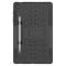  Samsung Galaxy Tab S6 Lite Skal Rugged Kickstand Armor Svart