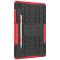  Samsung Galaxy Tab S6 Lite Skal Rugged Kickstand Armor Röd
