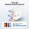 Tech-Protect Tech-Protect 120W Väggladdare PD QC3.0 USB-C/USB-A Vit