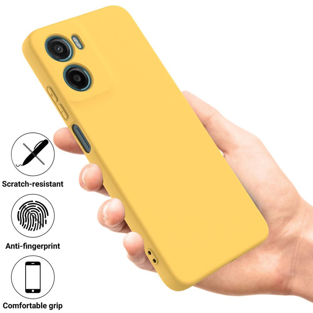 Motorola Moto G06 Power Skal Liquid Silikon Gul