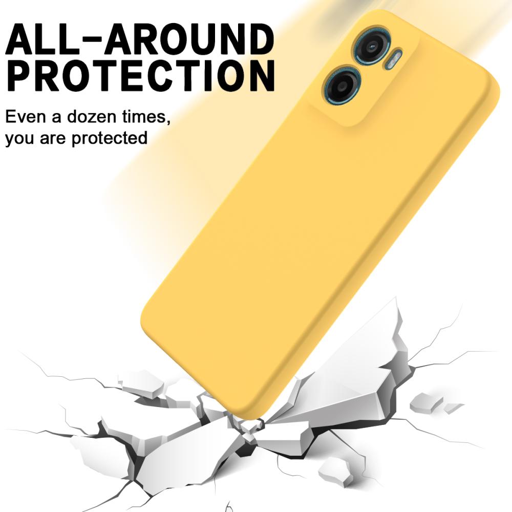  Motorola Moto G06 Power Skal Liquid Silikon Gul