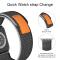 ColorPop Apple Watch 42/44/45/46/49 mm Armband Nylon Trail Loop Svart/Grå