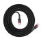BASEUS BASEUS 60W 2m Type-C PD Flätad Nylon Kabel - Svart/Röd