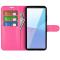  Sony Xperia 10 VII Fodral Litchi Läder Rosa