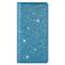  iPhone 15 Fodral Flip Glitter Blå