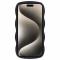  iPhone 15 Pro Max Mobilskal Wavy Textur Svart
