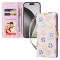  iPhone 16 Pro Max Fodral Med Tryck Färgglada Blommor RFID