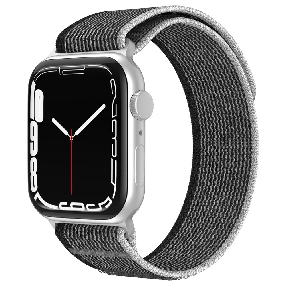 ColorPop Apple Watch 38/40/41/42 mm Armband Nylon Trail Loop Svart/Grå