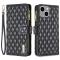 BINFEN BINFEN iPhone 15 Plus Fodral Diamond Multifunktionell Svart