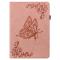  Samsung Galaxy Tab A11 / A9 Fodral Butterfly Flower Rosa