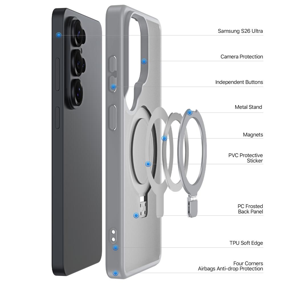 DUX DUCIS DUX DUCIS Galaxy S26 Ultra Skal MagSafe Kickstand Yind Series