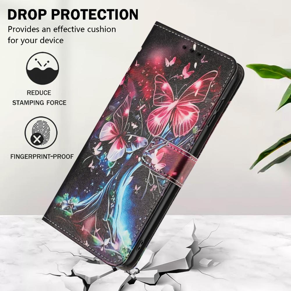  Samsung Galaxy A27 5G Fodral Läder Fjäril/Träd