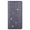  iPhone 15 Fodral Flip Glitter Grå