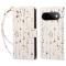  Google Pixel 11/11 Pro Fodral Med Tryck Blommor Vit
