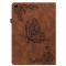  Samsung Galaxy Tab A11 / A9 Fodral Butterfly Flower Brun