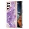  Samsung Galaxy S23 Ultra Skal Marmor TPU Lila