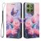  Motorola Edge 70 Fodral Med Tryck Rosa Blommor