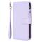  iPhone 15 Pro Fodral 9-Kort Multifunktionell Ljus Lila
