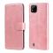  Realme C21 - Solid Läder Fodral - Roséguld