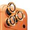 NORTHJO NORTHJO iPhone 17 Pro/17 Pro Max Linsskydd Glitter Orange