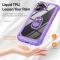  iPhone 16 Plus Skal Shockproof Ring Hybrid Lila