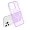  iPhone 15 Pro Skal MagSafe Glitter Hybrid Lila
