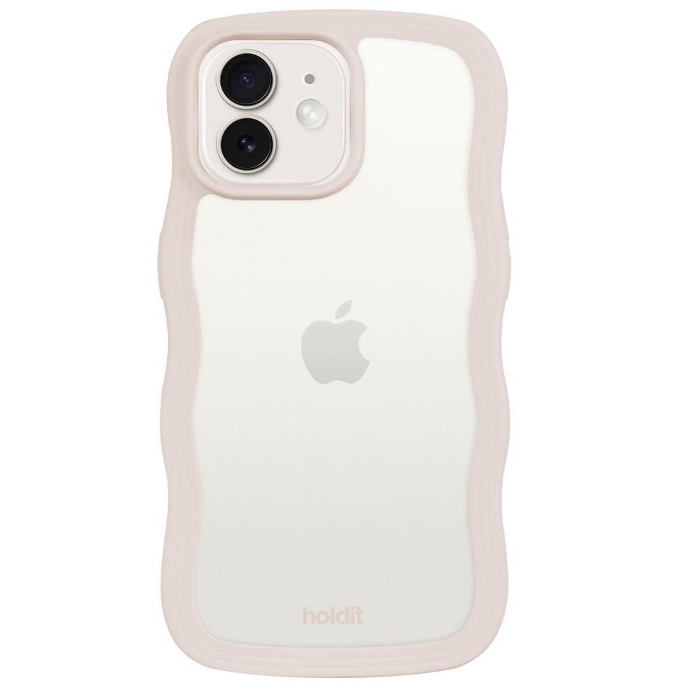 holdit holdit iPhone 12/12 Pro Skal Wavy Light Beige Transparent