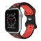 ColorPop Sportarmband Dual-Color Apple Watch 42/41/40/38 mm (M/L) Svart/Röd