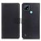  Realme C21 - Litchi Läder Fodral - Svart