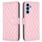  Samsung Galaxy A54 5G Fodral Diamond Läder Ljus Ro