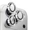 NORTHJO NORTHJO iPhone 17 Pro/17 Pro Max Linsskydd Glitter Silver