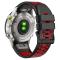  Klockarmband 26 mm Dual-Color Robust Svart/Röd