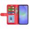  Samsung Galaxy A37 5G Fodral Crazy Horse Läder Röd