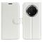  Honor Magic7 Lite Fodral Litchi Läder Vit