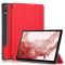  Samsung Galaxy Tab S9 Plus Fodral Läder Röd