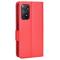  Xiaomi Redmi Note 11 Pro 5G Fodral Litchi Textur Röd
