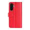  Samsung Galaxy A37 5G Fodral Crazy Horse Läder Röd