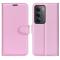  Xiaomi Redmi 15 Fodral Litchi Läder Ljus Rosa