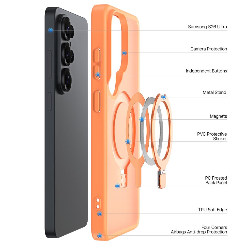 DUX DUCIS DUX DUCIS Galaxy S26 Ultra Skal MagSafe Kickstand Yind Series