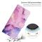  Samsung Galaxy A27 5G Fodral Läder Marmor Rosa/Lila