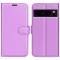  Google Pixel 8 Pro Fodral Litchi Textur Lila