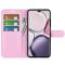  Honor Magic7 Lite Fodral Litchi Läder Ljus Rosa