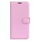  Honor Magic7 Lite Fodral Litchi Läder Ljus Rosa