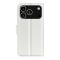  iPhone 17 Pro Fodral Litchi Läder Vit