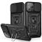  iPhone 13 Mini - CamShield Armor Hybrid Ring Skal - Svart