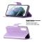  Samsung Galaxy S21 FE Fodral Butterfly Läder Lila